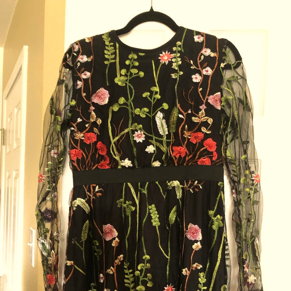 Lined dress with elastic waist size small